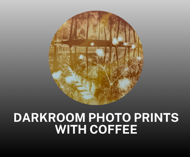 Darkroom Photo Prints with Coffee