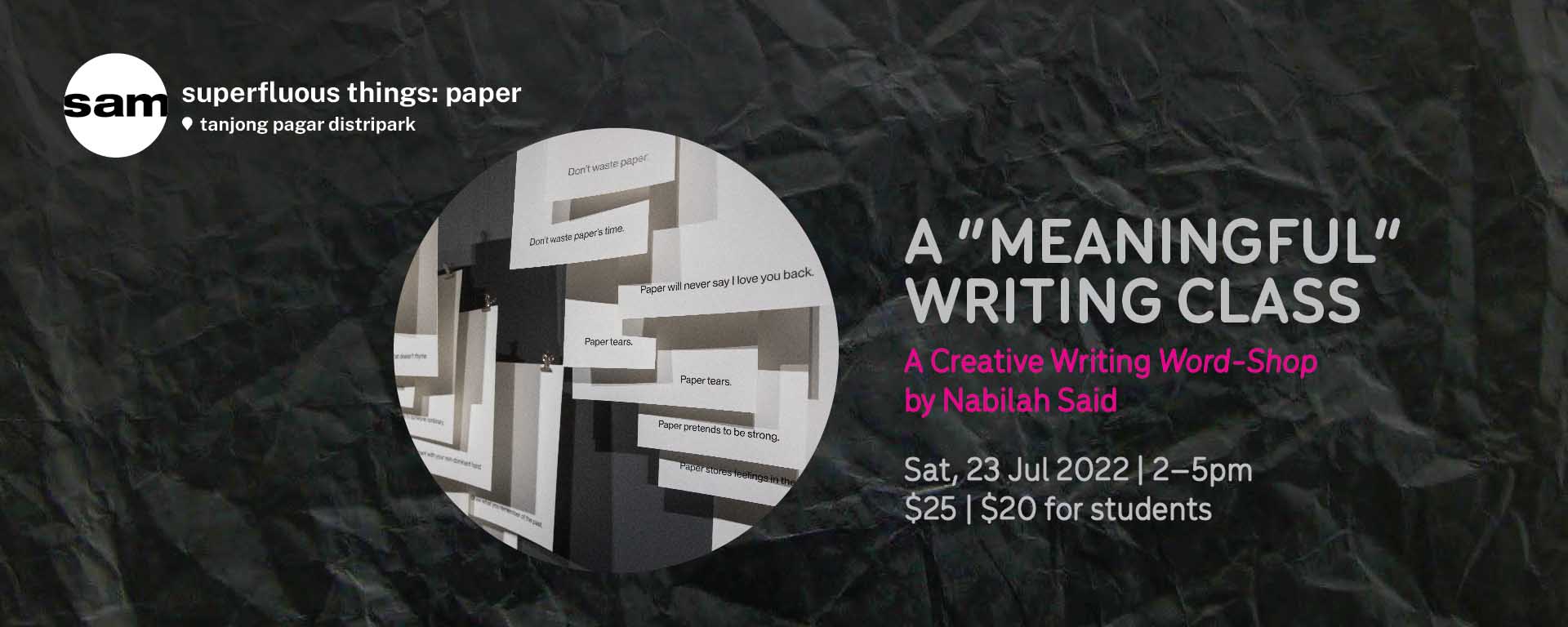 A ‘Meaningful’ Writing Class: A Creative Writing Word-shop by Nabilah Said