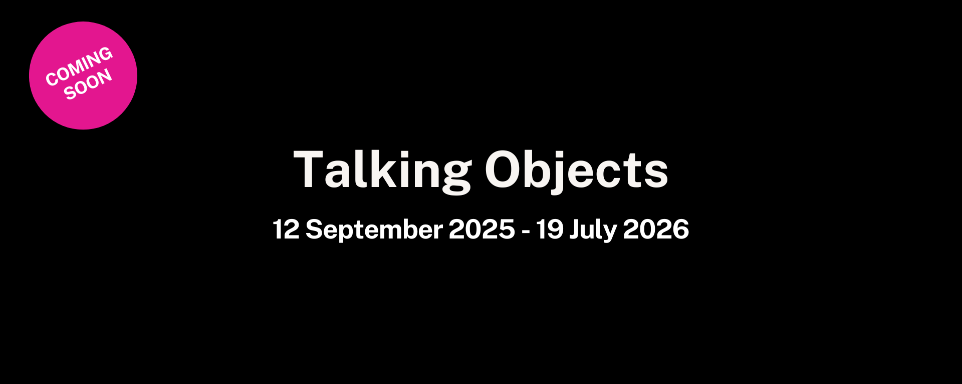 Talking Objects