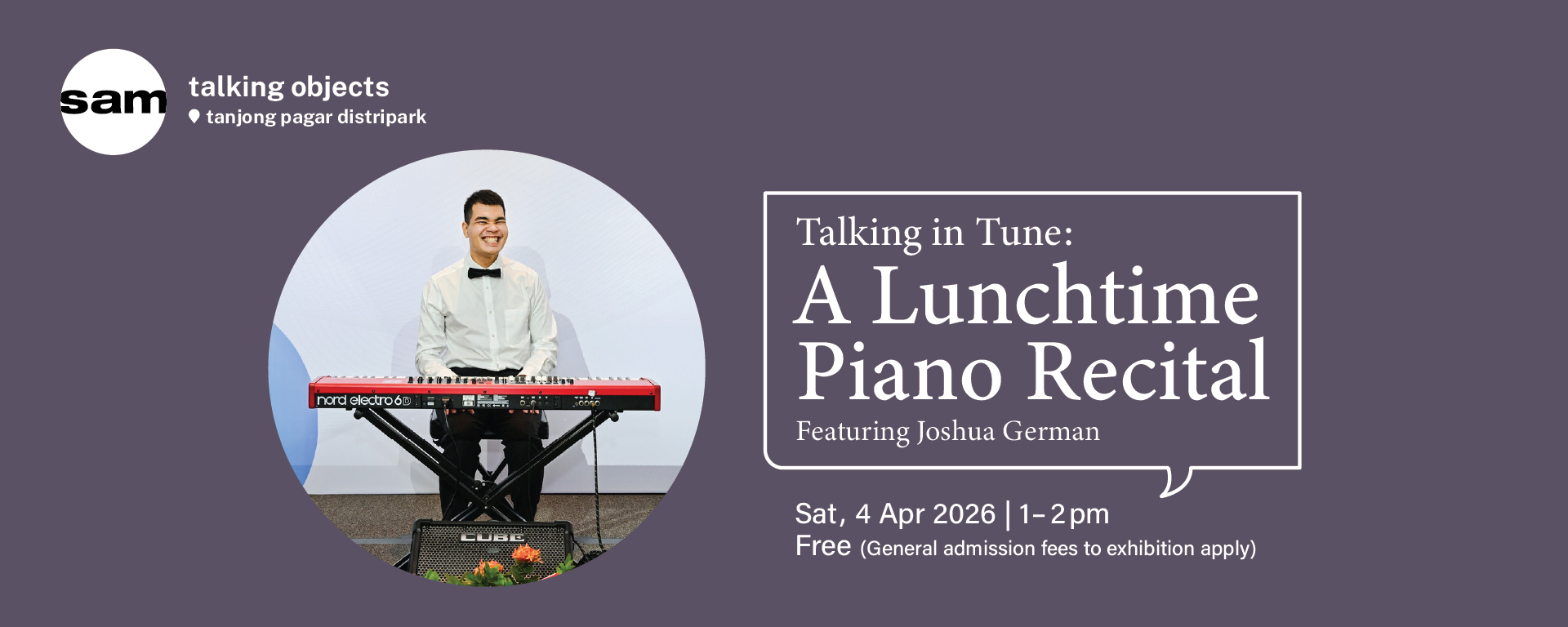 Talking in Tune: A Lunchtime Piano Recital featuring Joshua German